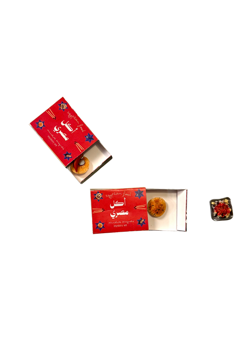 Miniature Egyptian Food Magnet set