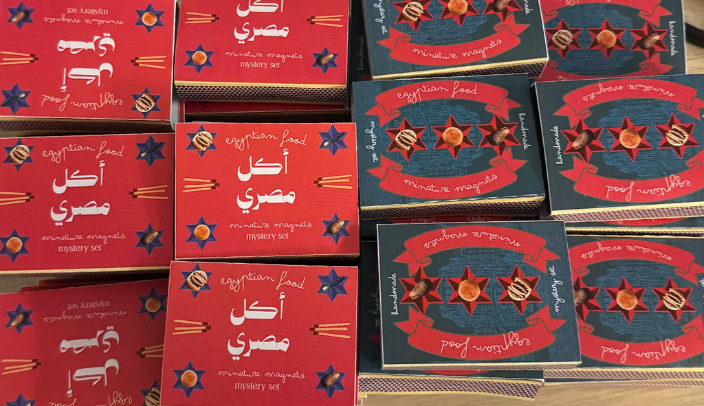 Miniature Egyptian Food Magnet set